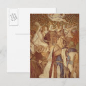 ワルツブルク城エリザベス・ガレリー，フレスコ ポストカード (正面/裏面)