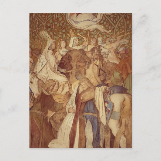 ワルツブルク城エリザベス・ガレリー，フレスコ ポストカード (正面)