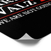 ワルツ我々はカマラハリス2024 2に戻らない ポスター (角)