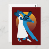 ワルツ踊り愛好家 ポストカード (正面/裏面)