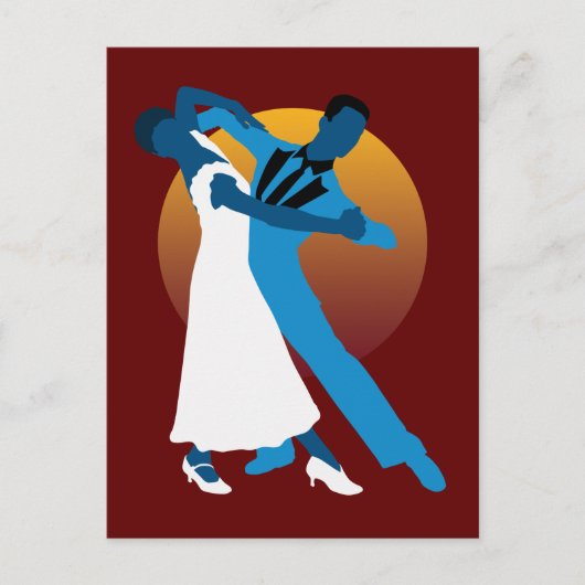 ワルツ踊り愛好家 ポストカード (正面)