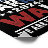 ワルツ2024シャツ選挙カマラハリスティムワルツ2 ポスター (角)