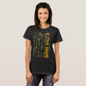 ワルツ2024年大統領の大統領選挙カマラ迷彩柄国旗 Tシャツ (正面フル)