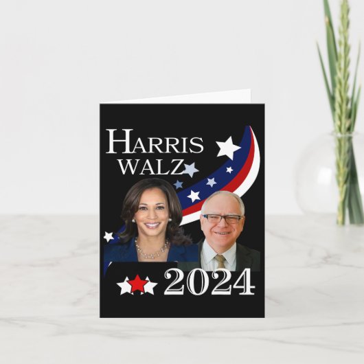 ワルツ2024年大統領の選挙運動カマラ カード (正面)