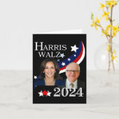 ワルツ2024年大統領の選挙運動カマラ カード (黄色い花)