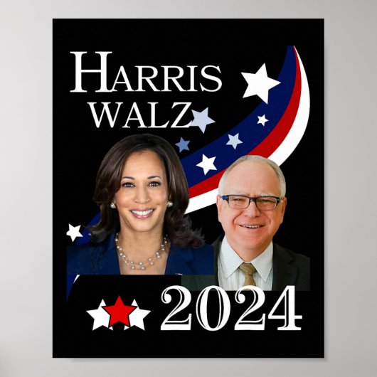 ワルツ2024年大統領の選挙運動カマラ ポスター (正面)