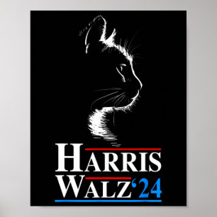 ワルツ2024選挙おもしろいキャットカマラハリスティム和 ポスター