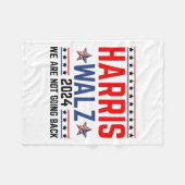 ワルツ2024選挙カマラハリスティムワルツ2024 1 フリースブランケット (正面(横))