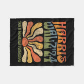 ワルツ2024選挙カマラハリスティムワルツ2024 2 フリースブランケット (正面(横))