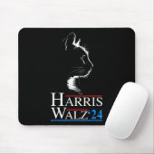 ワルツ2024 Cat選挙Kamala Harris Tim Walz 202 マウスパッド (マウス)