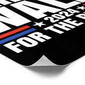 ワルツ2024 For The People Kamala Harris Tim Waltz ポスター (角)