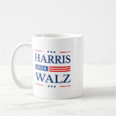 ワルツ2024 Kamala Harris 2024 Tim Waltz 2024 Usa F コーヒーマグカップ (左)