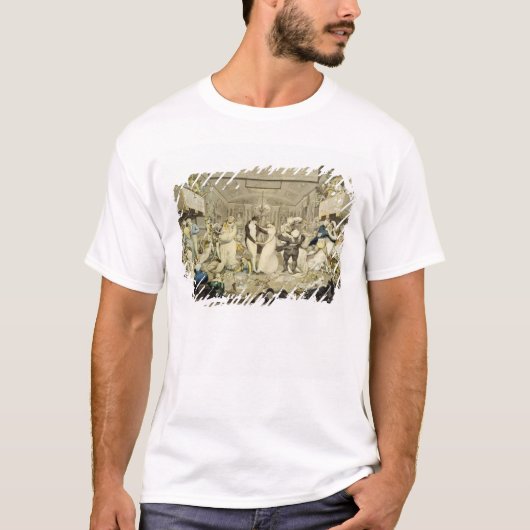 ワルツ(着色された版木、銅版、版画) Tシャツ (正面)