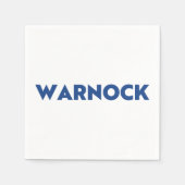 ワルノックジョージア州の上院の青い白紙 スタンダードカクテルナプキン (正面)