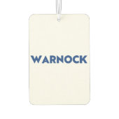 ワルノックジョージア州上院ランオフブルー白色 カーエアーフレッシュナー (裏面)