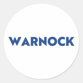 ワルノックジョージア州上院ランオフブルー白色 ラウンドシール
