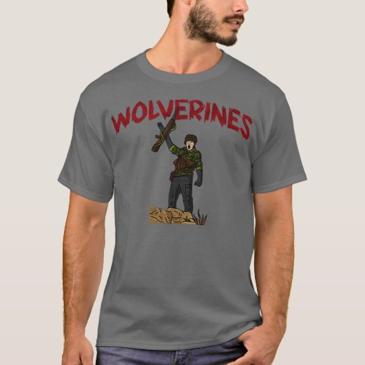 ワルバリン+面白い Tシャツ (正面)