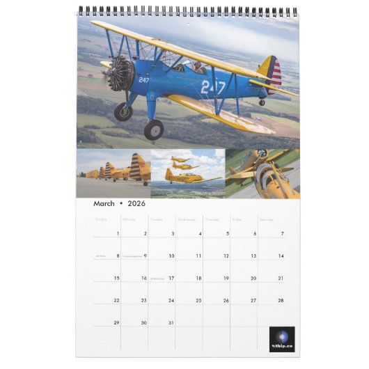 ワルバーズカレンダー、歴史の年の価値を得る！ カレンダー (3月 2026)