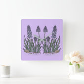 ワルビスブルー スクエア壁時計 (ホーム)