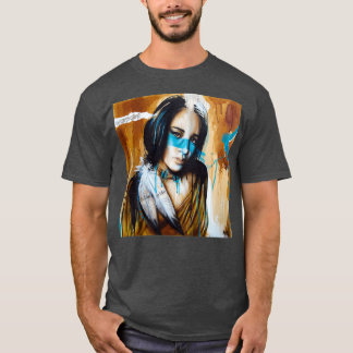 ワルペイント先住民アメリカンアートティム・ミクロ Tシャツ