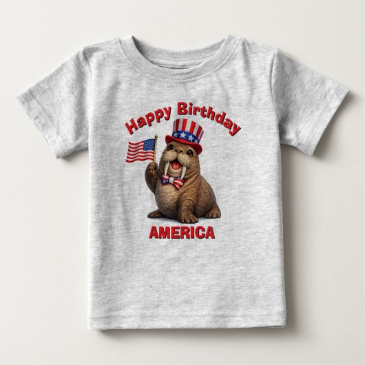 ワルラス (5z) 愛国少年Tシャツ ベビーTシャツ (正面)
