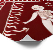 ワルリ部族芸術 ポスター (角)