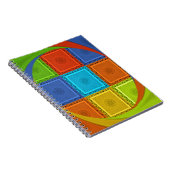 ワル市松模様にアートプリント ノートブック (右側)