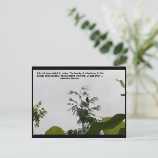 ワレススティーブンス引用文 ポストカード (スタンド正面)