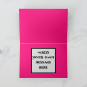 ワレンタインのカエルと口紅のキスパーソナライズされた カード (内部)