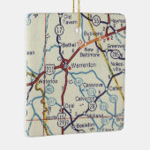 ワレントンVAヴィンテージの地図 セラミックオーナメント (右)