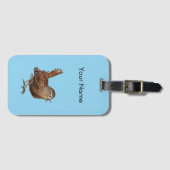 ワレンパーソナライズされた鳥 ラゲッジタグ (正面横)