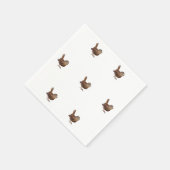 ワレン鳥が大きく美しい歌を歌う スタンダードカクテルナプキン (角)