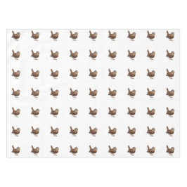 ワレン鳥が大きく美しい歌を歌う テーブルクロス