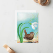 ワレン鳥の朝の歌 - 春の到来 ノートカード (正面/裏面インサイチュ)