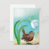 ワレン鳥の朝の歌 - 春の到来 ノートカード (正面/裏面)