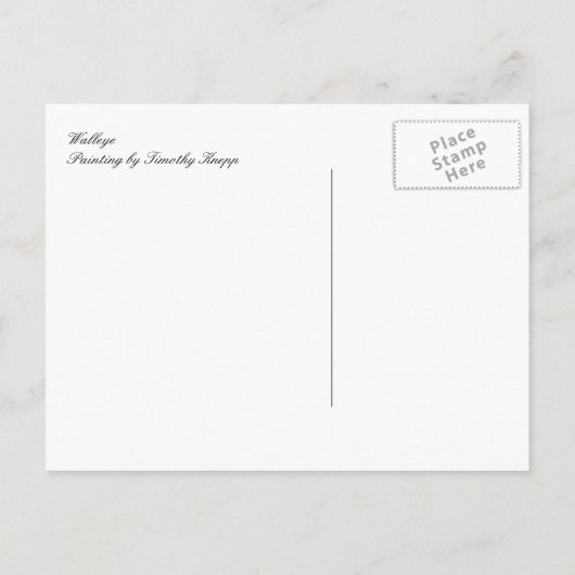 ワレー絵画エのはがき ポストカード (裏面)