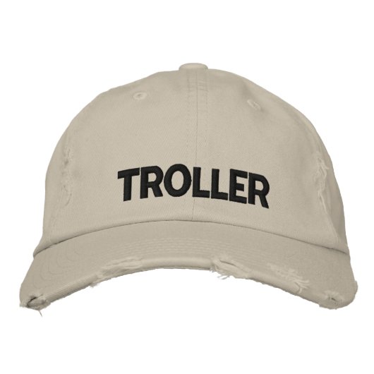 ワレー魚釣りコントローラ 刺繍入りキャップ (正面)