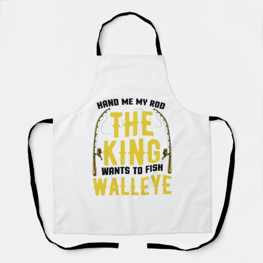 ワレー魚釣りロッドキングウォレーを釣りたい エプロン (正面)