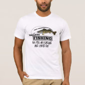 ワレー魚釣り引用文スポーツホビー魚釣りロッド Tシャツ (正面)