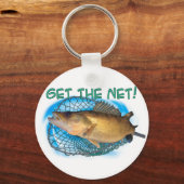 ワレー魚釣り網 キーホルダー (正面)