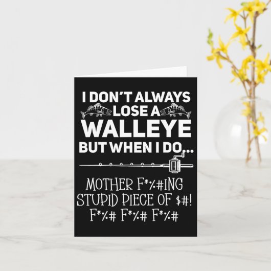 ワレー魚釣り カード (黄色い花)