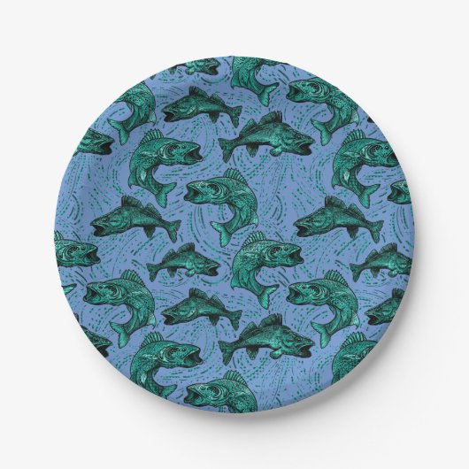 ワレー魚釣り ペーパープレート (正面)