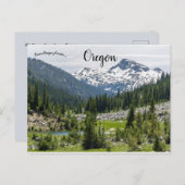 ワロウア威厳のあるマウンテンズオレゴン ポストカード (正面/裏面)