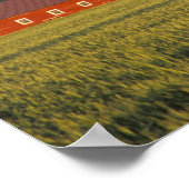 ワロウア渓谷の小麦畑、すぐ外 ポスター (角)