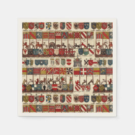 ワロニアの紋章 スタンダードカクテルナプキン