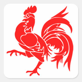 ワロニアの雄鶏。 スクエアシール