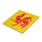 ワロニア国旗ベルギーフランスの地域の象徴 タイル (側面)