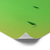 ワワン湖オンタリオ州カナダの湖の地図 ポスター (角)