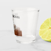 ワンおもしろいショットKILLバック鹿シルエット ショットグラス (右)