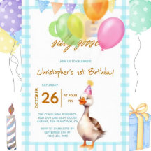 ワンおもしろい間抜けグースブルーボーイ1歳